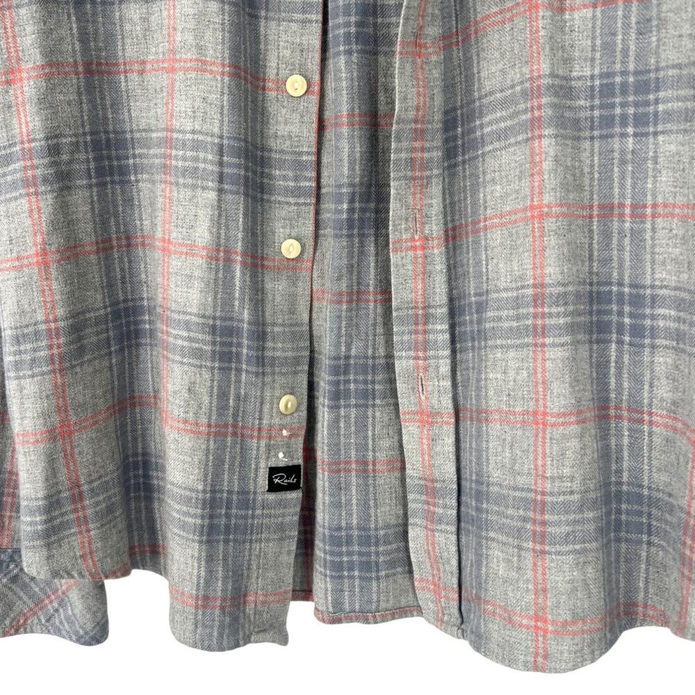 Rails | L | Button Up Down Plaid Flannel Shirt Me… - image 3